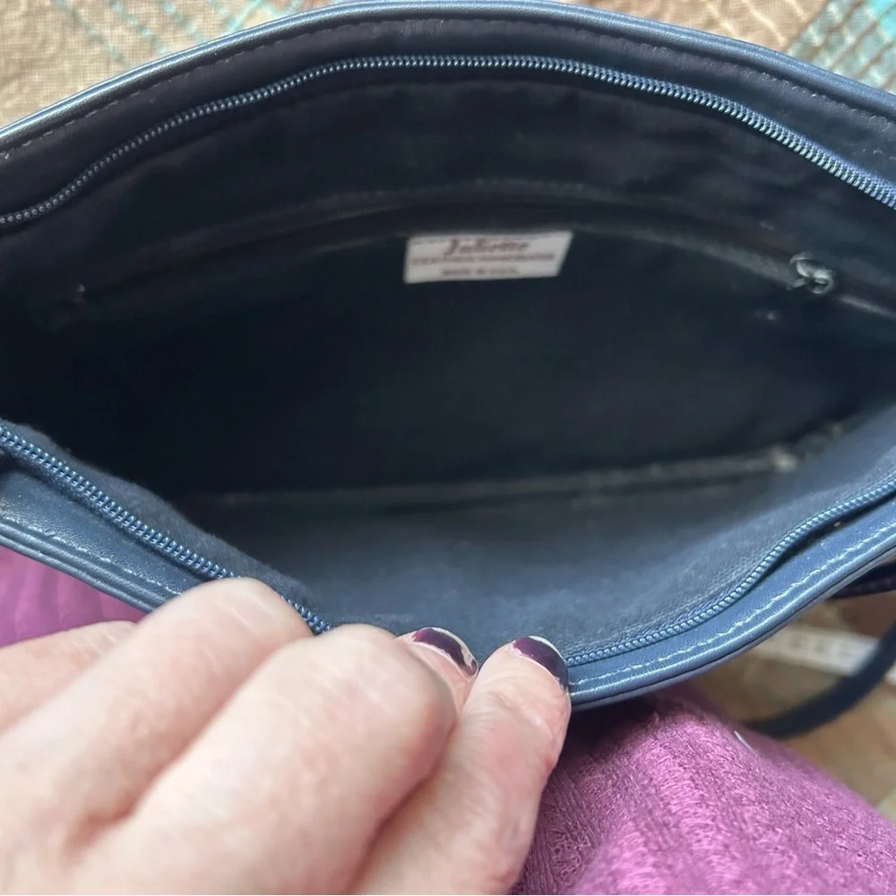 Juliette Leather Crossbody Clutch Bag